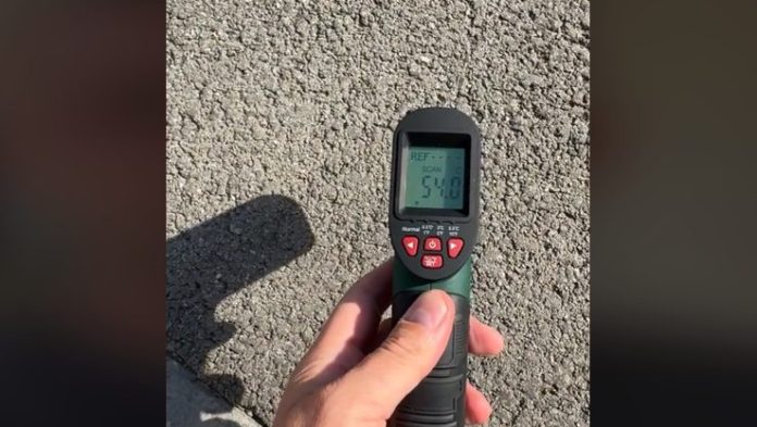 Lijekar u Beogradu mjerio temperaturu asfalta od 54 stupnja i