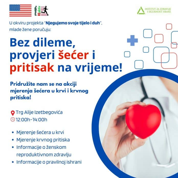 Akcija u subotu: Besplatna provjera šećera i pritiska u centru