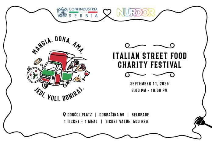 Talijanski dobrotvorni festival ulične hrane na Dorcol Platz: Italija ukusi