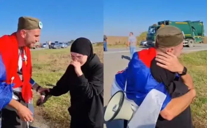 Protest u Novom Pazaru: Snimljen susret Nadije i Save, pojavila