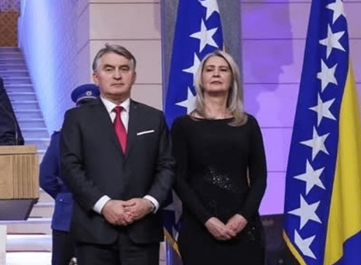 Sabina Komšić, također zablistala u crnom klasiku na svečanom prijemu