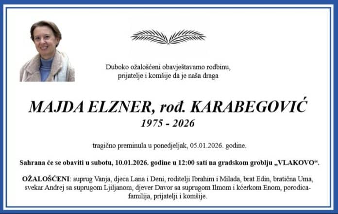 Žena koju je ubilo drvo na Grbavici je Majda Elzner
