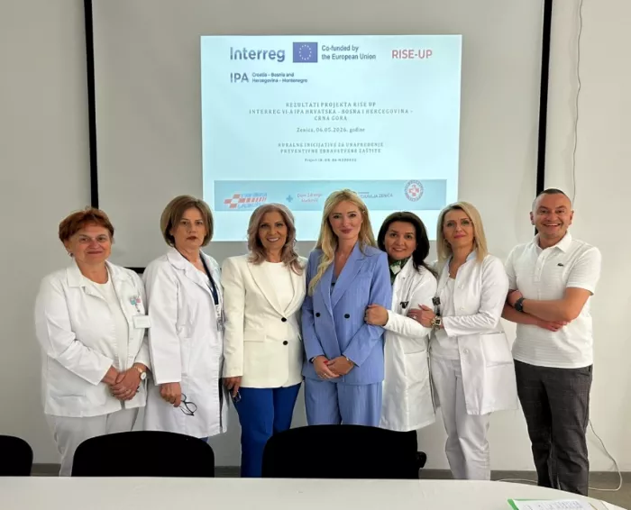 PREZENTACIJA REZULTATA PROJEKTA RISE UP INTERREG VI-A IPA HRVATSKA – BOSNA I HERCEGOVINA – CRNA GORA | DOM ZDRAVLJA ZENICA