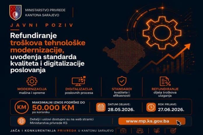 Otvoren poziv vrijedan dva miliona KM za digitalizaciju i modernizaciju