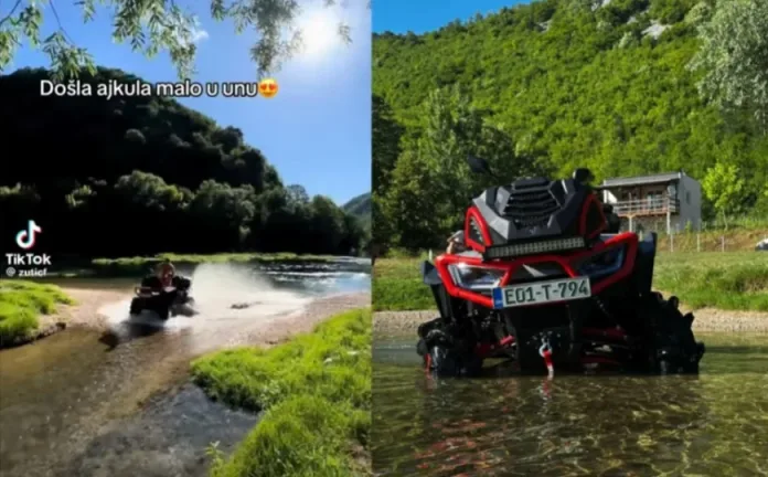 Sramotna snimka s Une: ATV-i divljaju rijekom, traže se strože