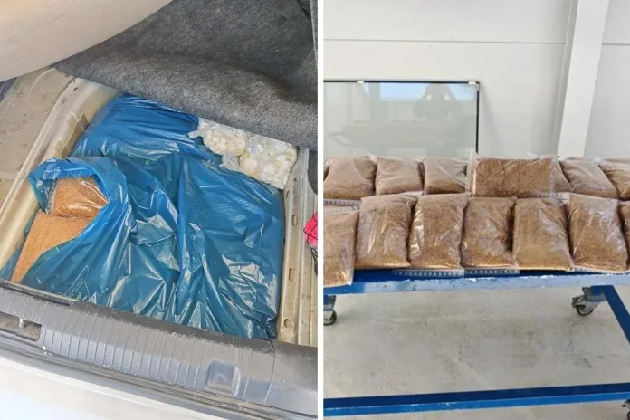 Na Vinjanima Gornjim carinici pronašli 22 kilograma duhana skrivenog u