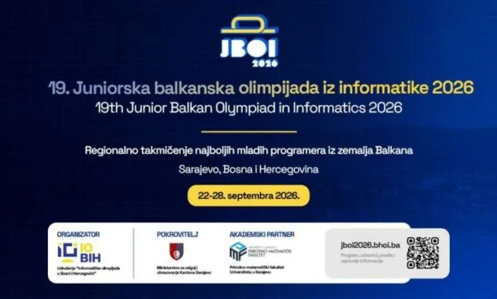 Sarajevo domaćin mladim informatičarima iz 13 država: Počinje JBOI 2026